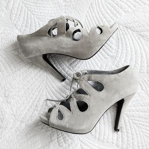 Aldo grey suede shoes